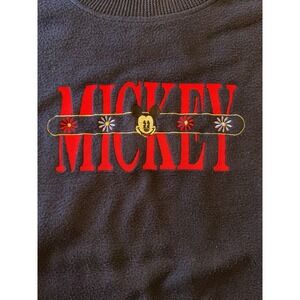 Vintage Mickey & Co. Navy Blue Embroidered Mickey Mouse‎ Crewneck Sweatshirt